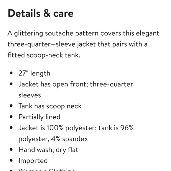 Alex Evenings Sequined jacket and top
Women size L - Picture 3 of 7